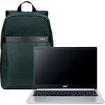 Notebook Acer Aspire 5 A515-55-50MZ Intel Core i5-1035G1 8GB 512GB SSD W10 15.6" - Prata + Mochila Targus Geolite Essential 15,6" Cinza